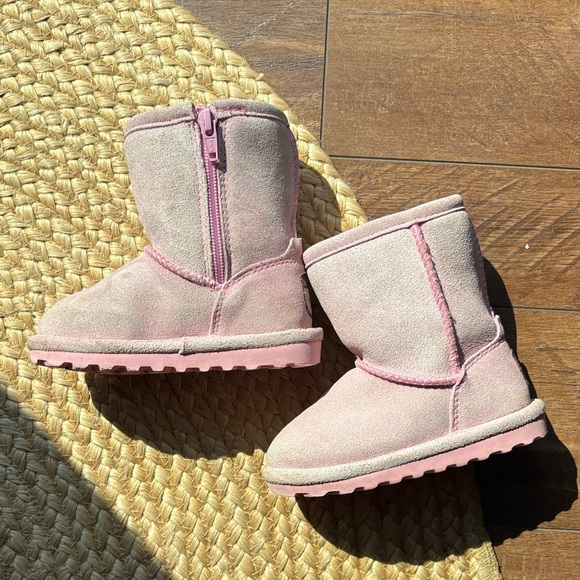 Pink toddler bear paw boots - Picture 1 of 6